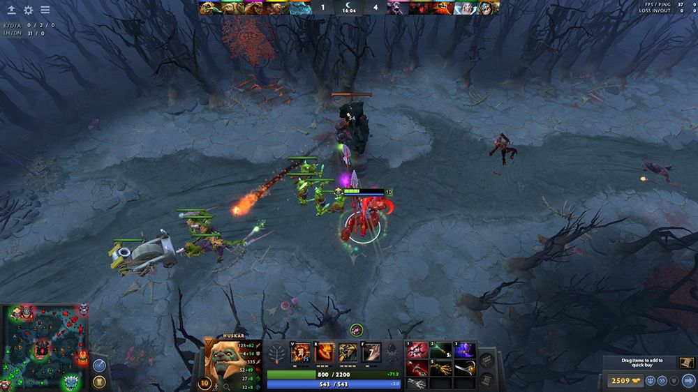 Huskar destroying tower