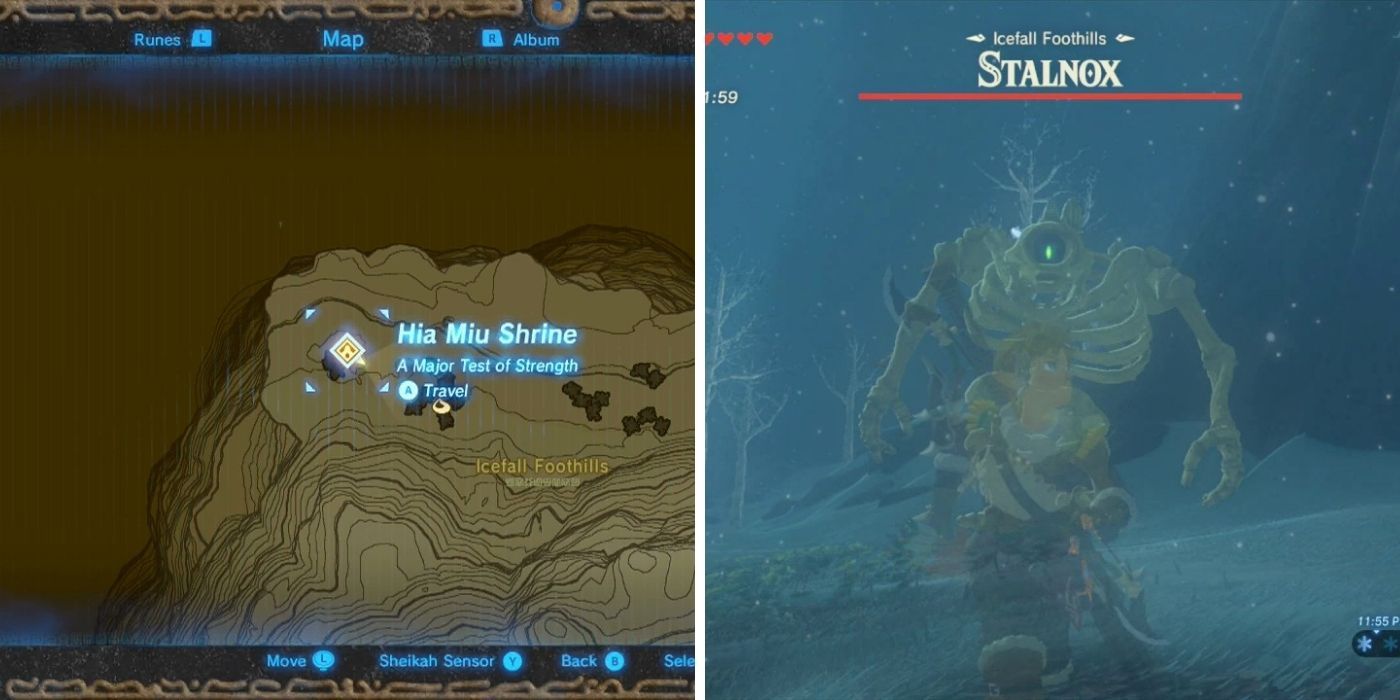 Icefall Foothills Stalnox and Hia Miu Shrine