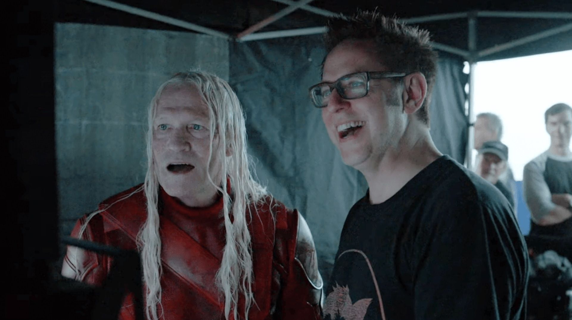 James Gunn On Set Of The Suicide Squad