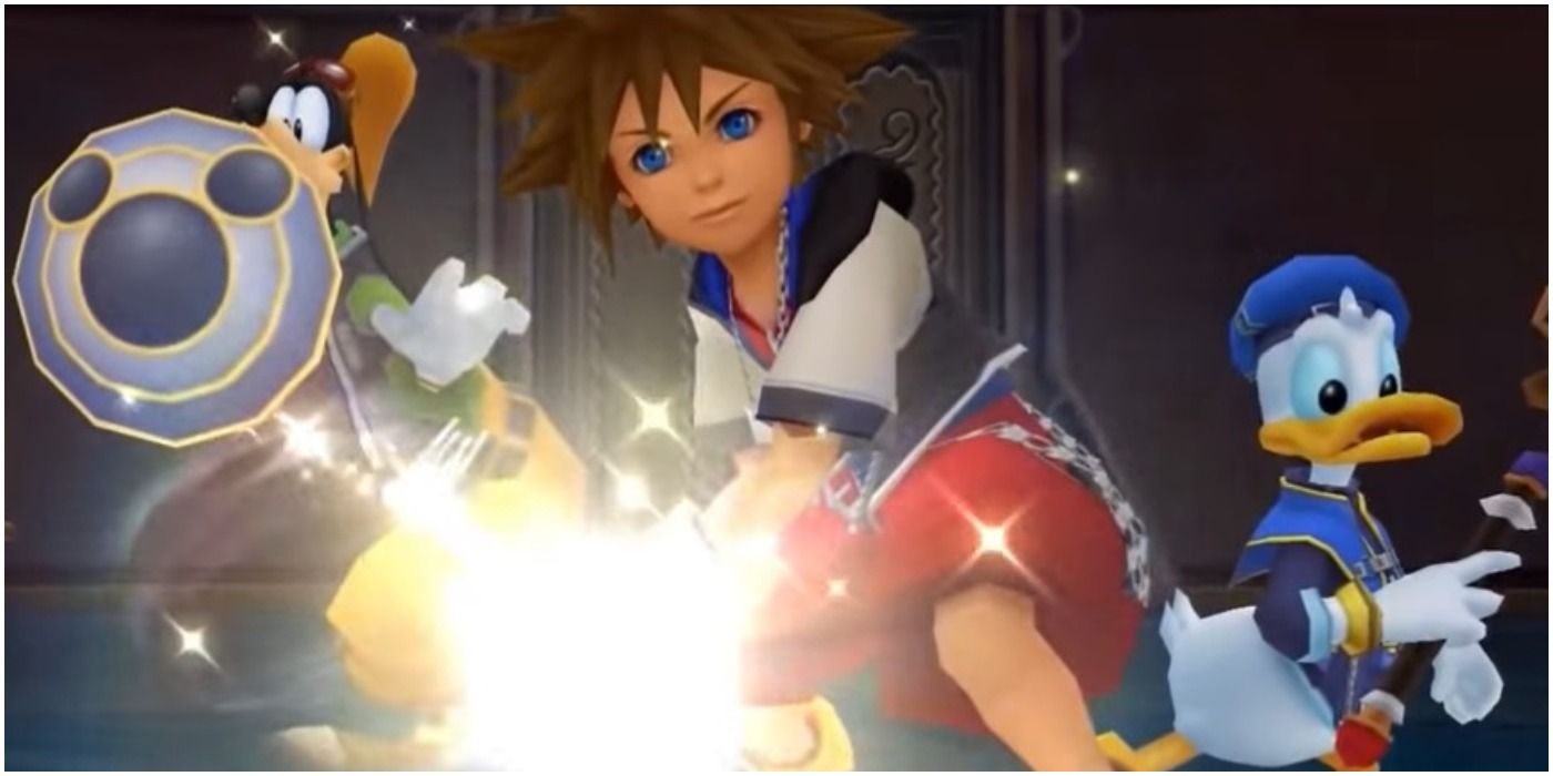 Kingdon Hearts - Sora right after saying "My friends are my power"