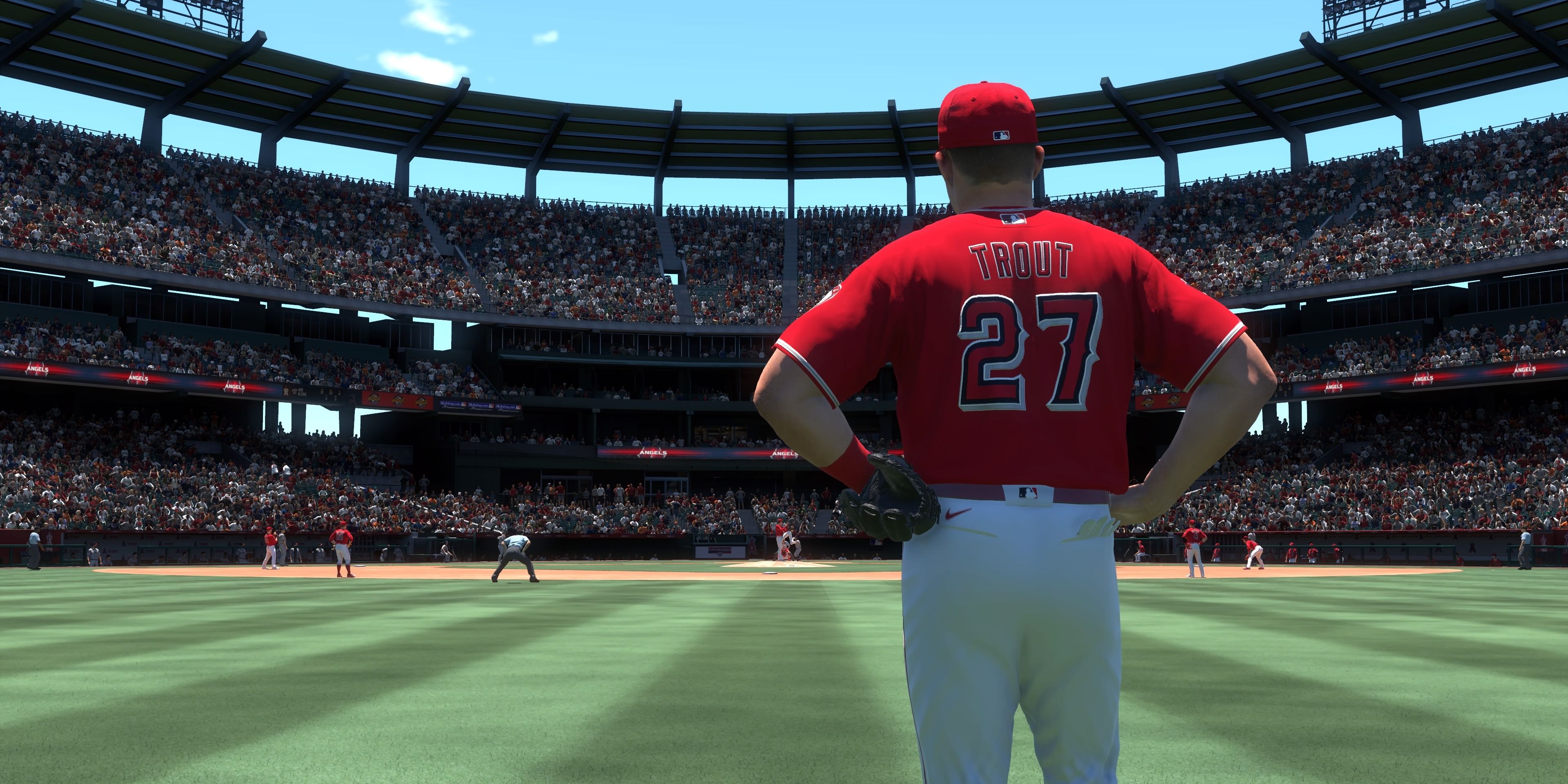 Mike Trout LA Angels outfield