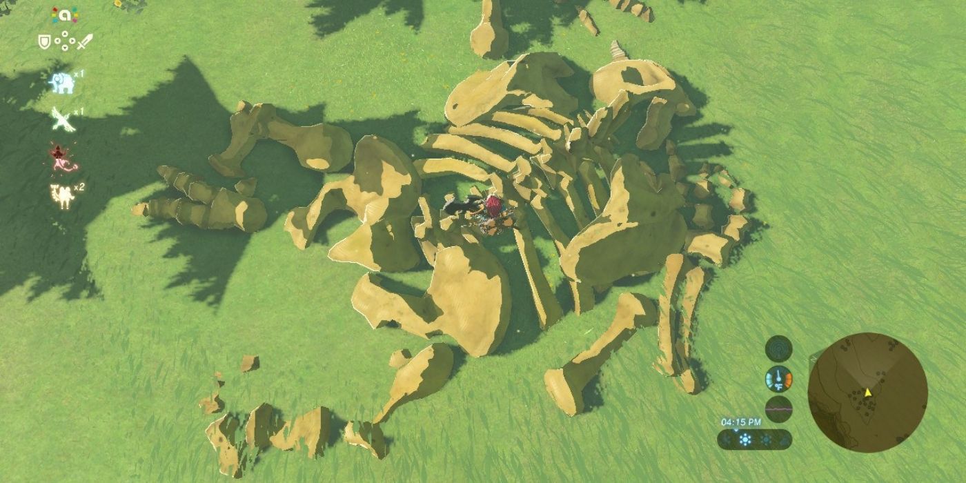Legend of Zelda Breath of the Wild Inactive Stalnox During The Day