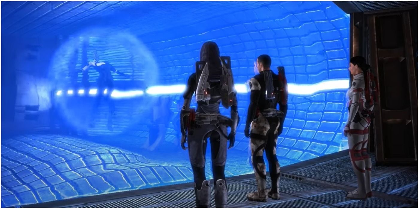 Liara being saved in Mass Effect 1