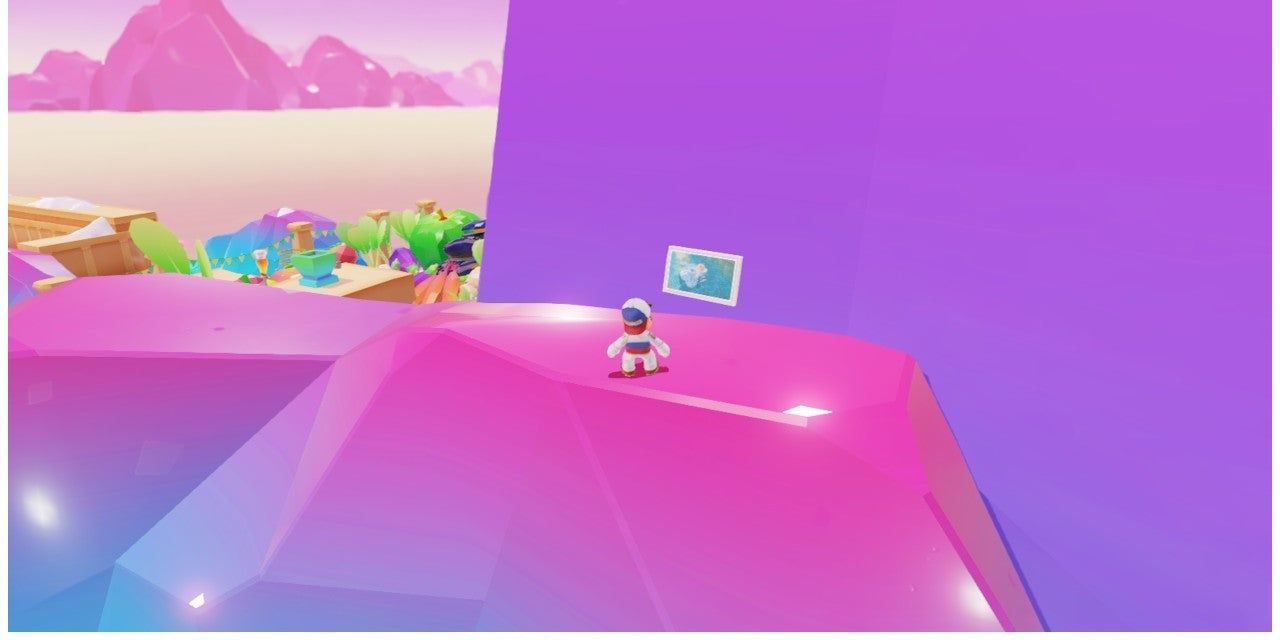 Mario finds Luncheon Kingdom Hint Art