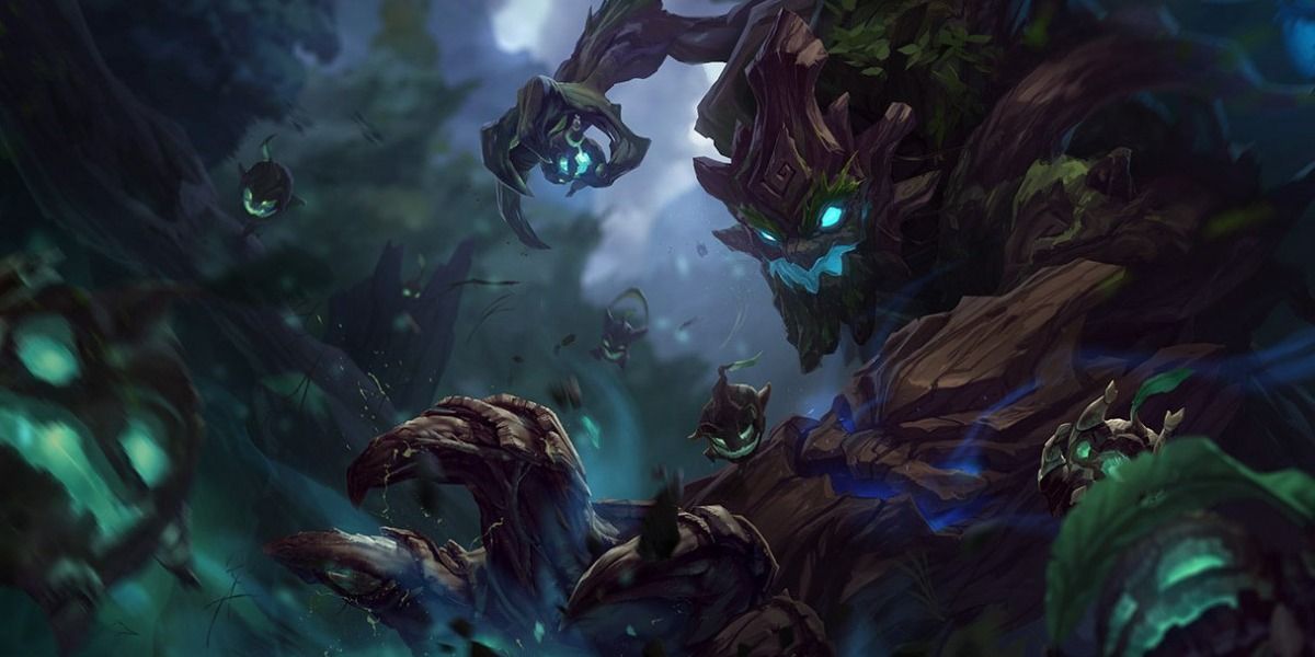 Maokai in their Splash Art from League of Legends