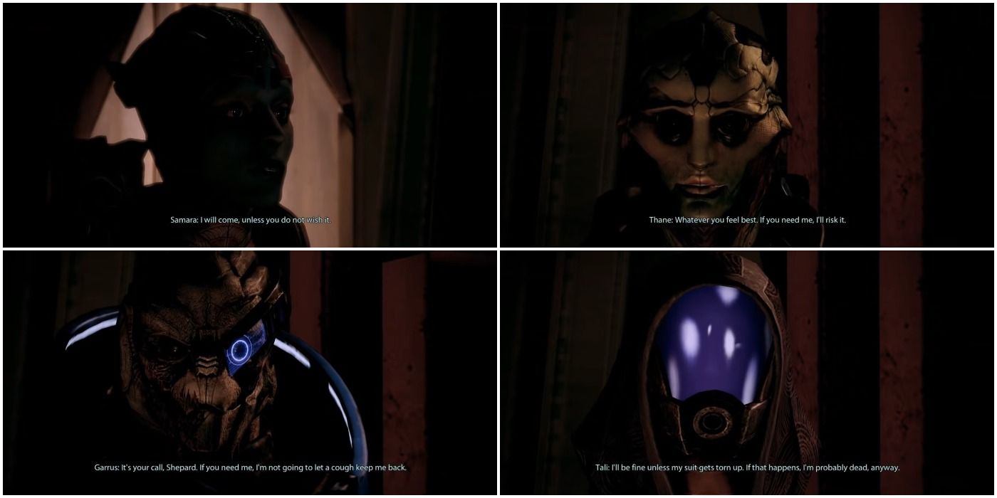 Mass Effect 2 - Allies say basically the same thing