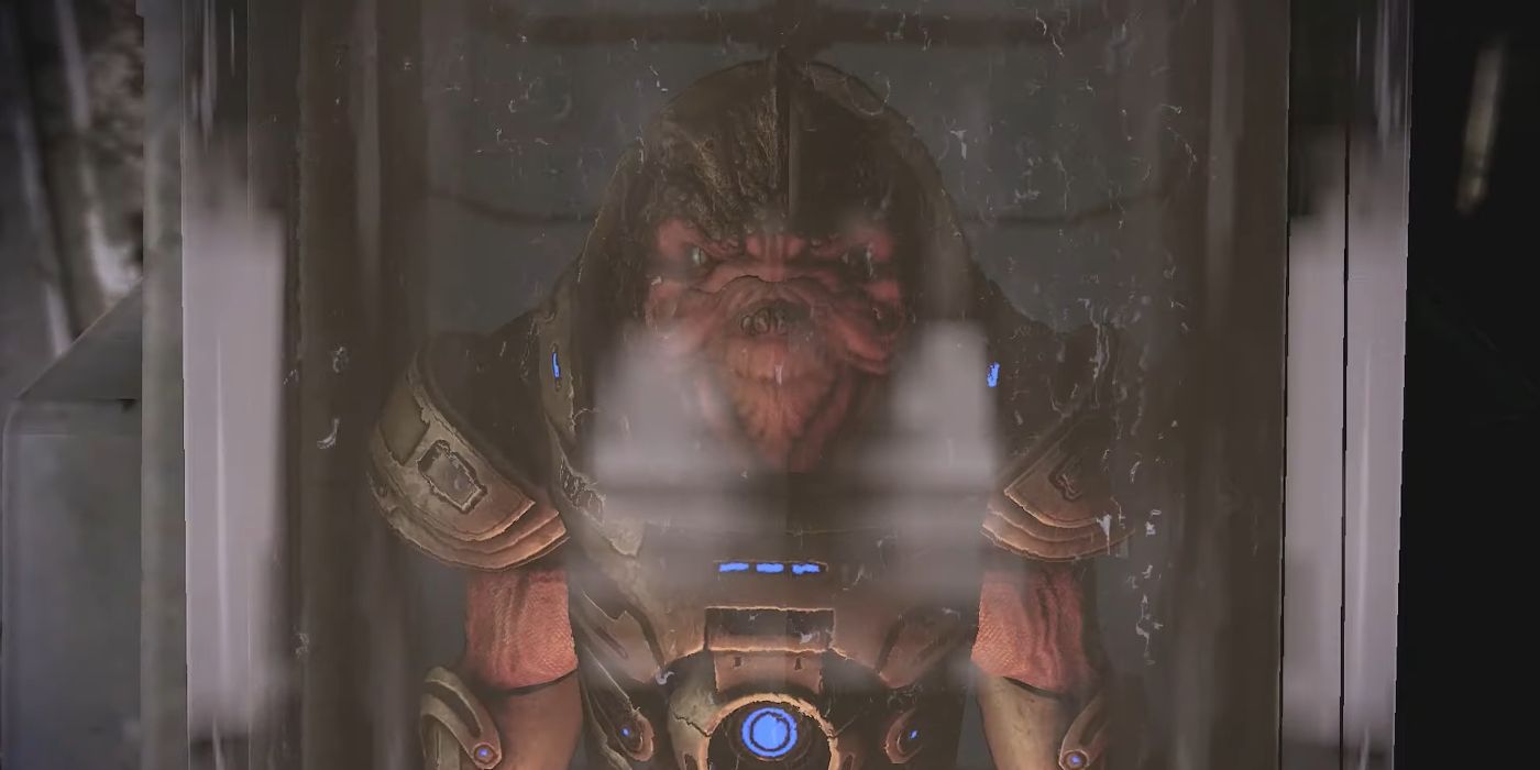 Mass Effect 2 Screenshot Of Grunt In Tank