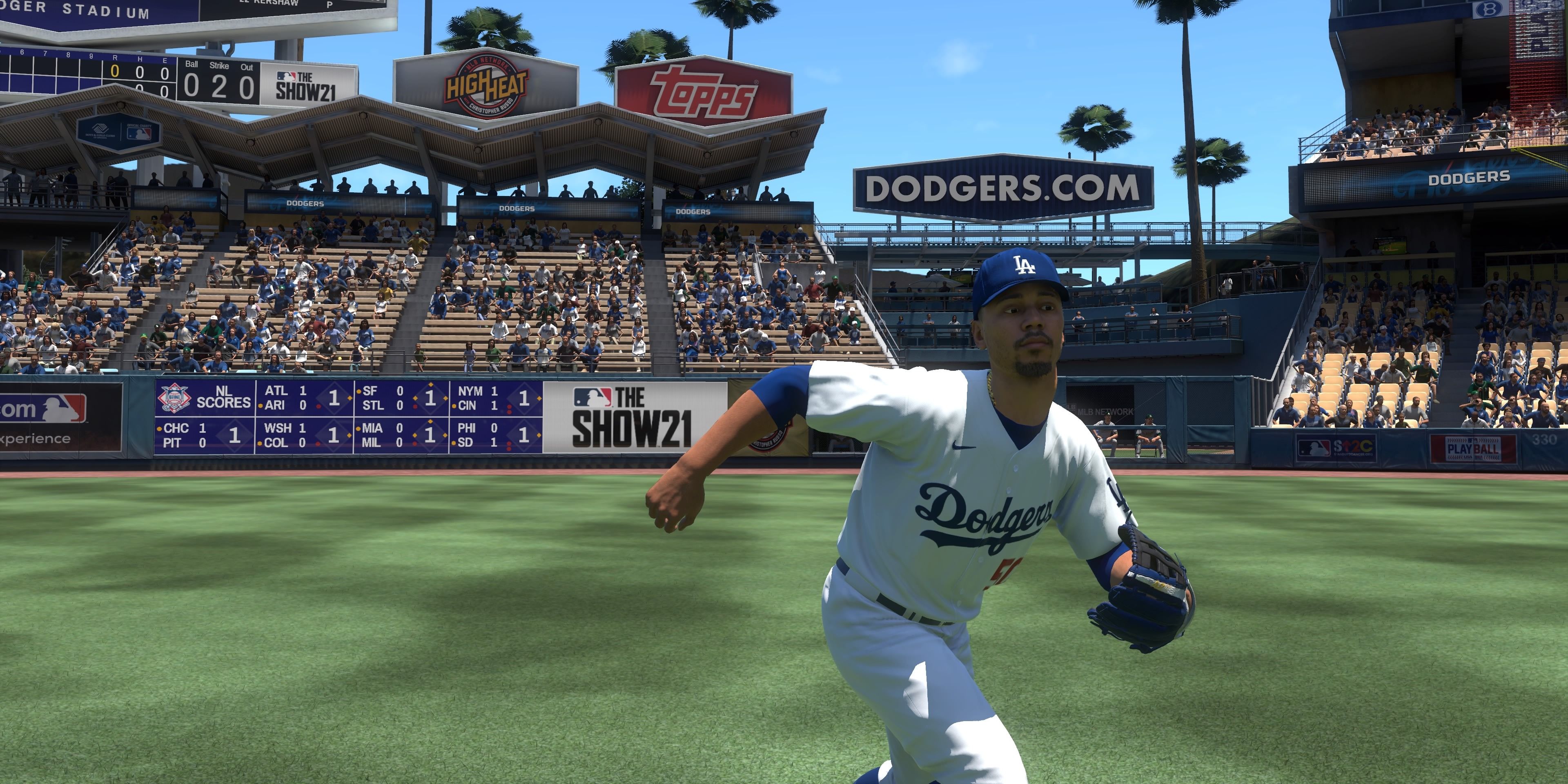 Mookie Betts fielding
