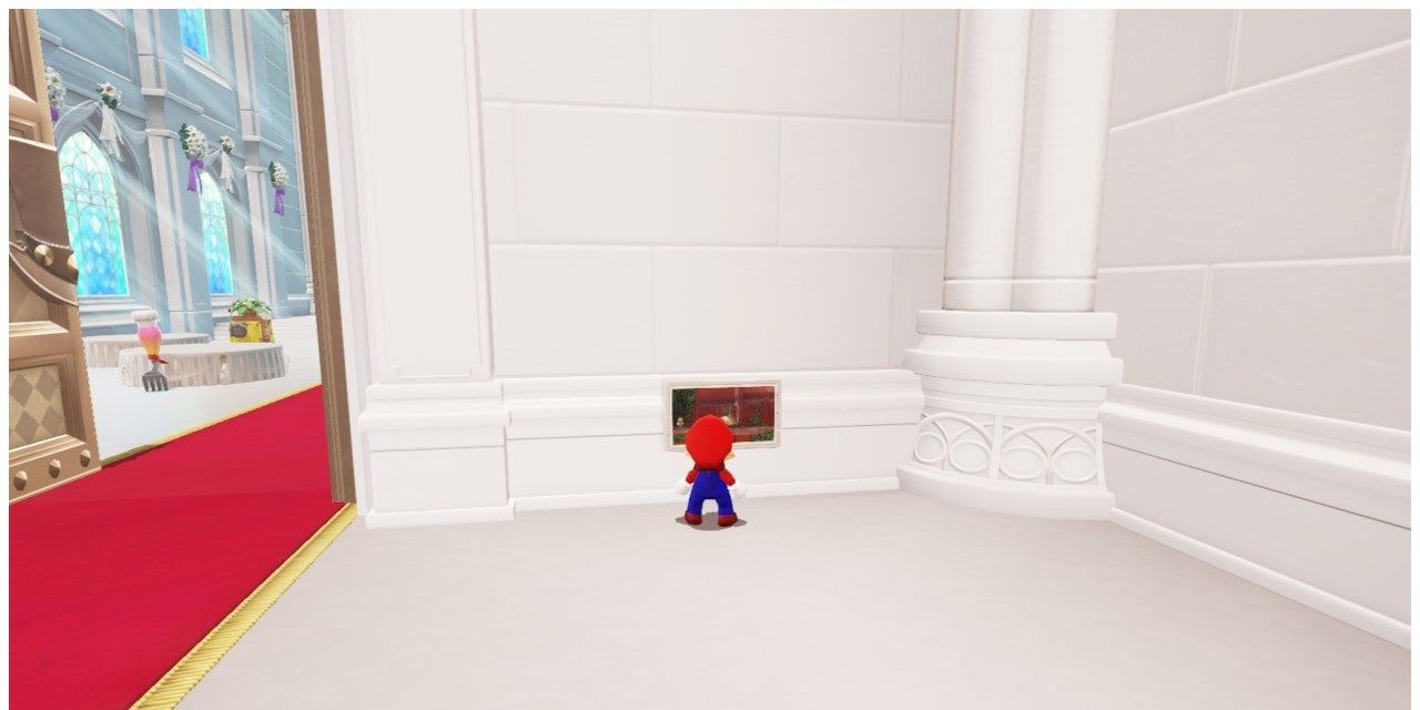 Mario finds the Moon Kingdom Hint Art