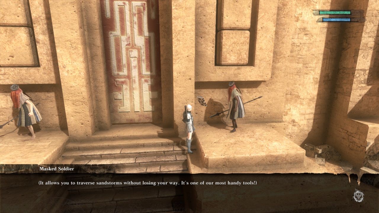 Nier Replicant Royal Compass NPC in Facade