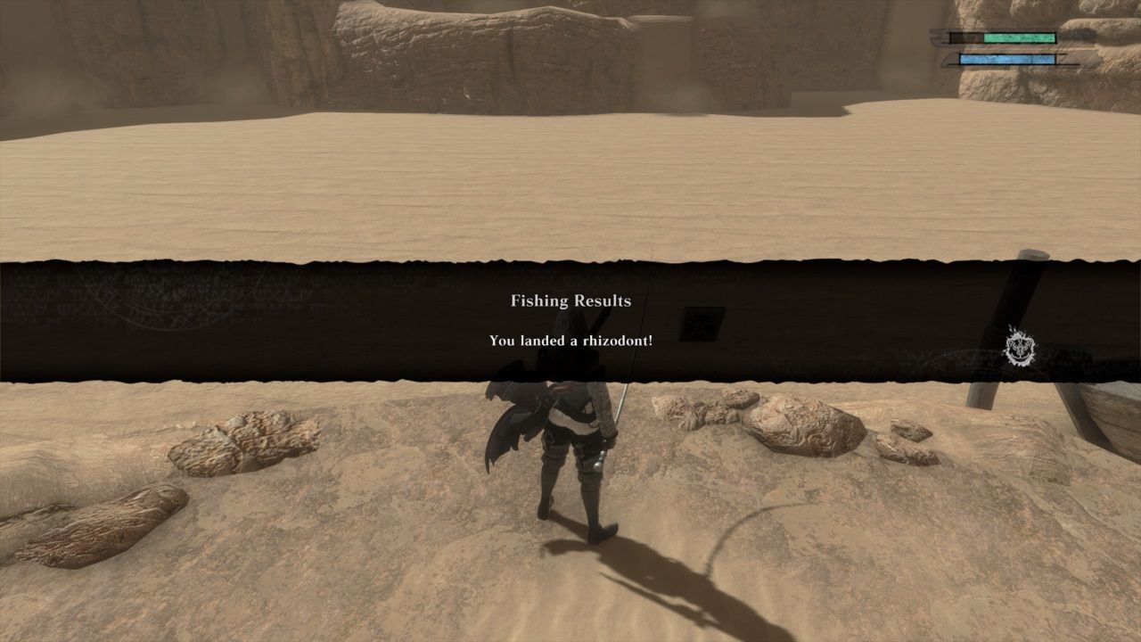 Nier Replicant catching a rhizodont