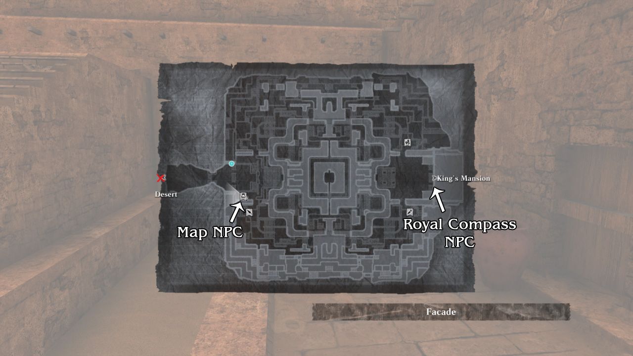 Nier Replicant map of facade