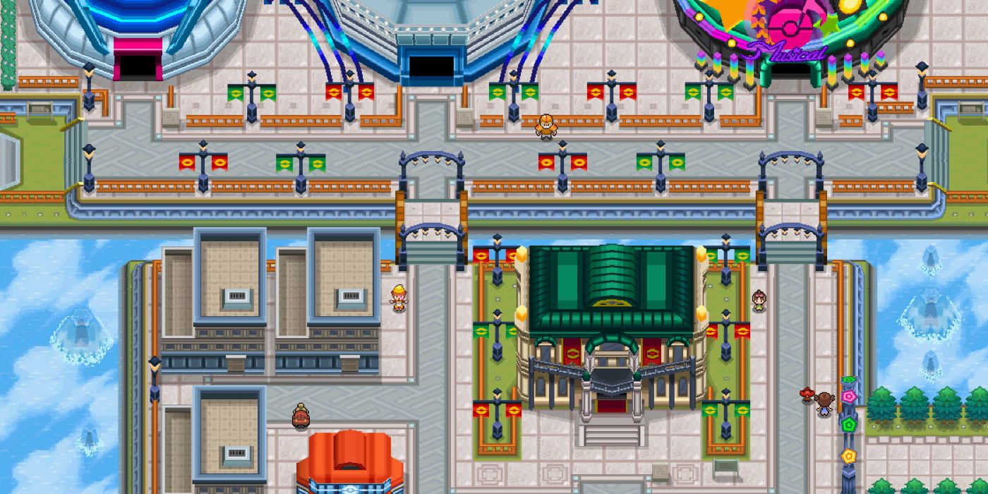 Nimbasa City as it appears in Pokemon Black & White