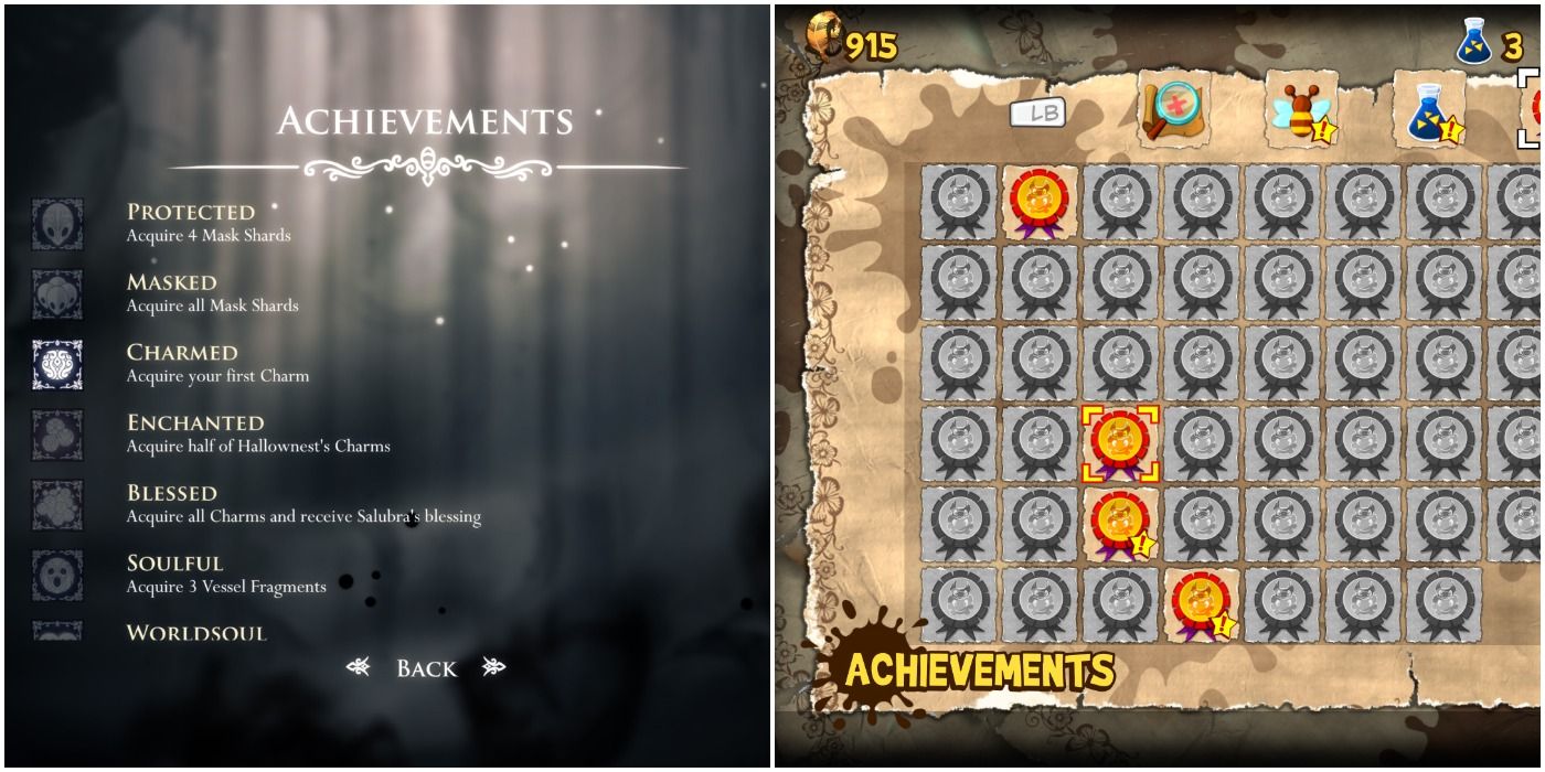 Hollow Knight and Yooka Laylee Internal Achievements