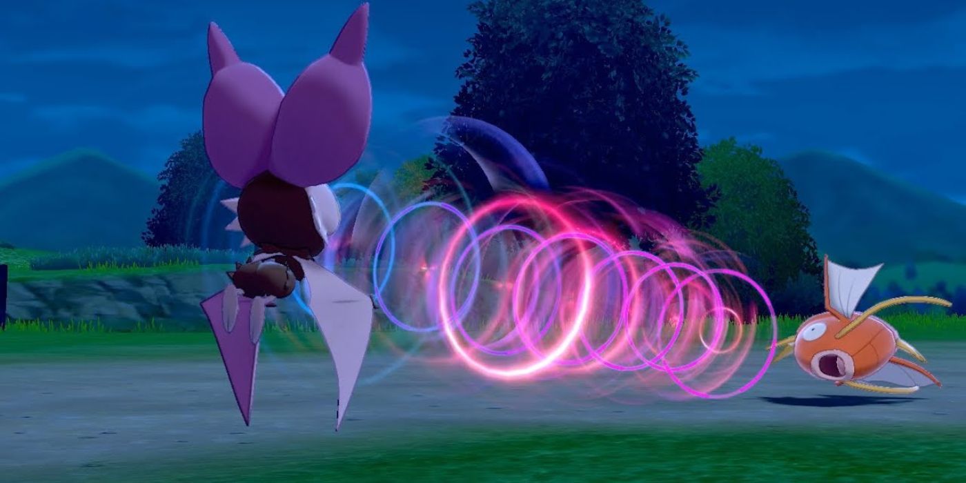 Noibat uses Supersonic on Magikarp.