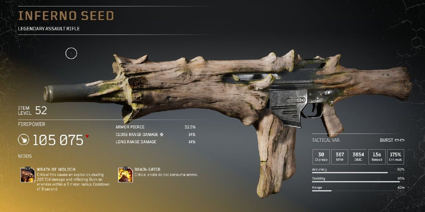 ouriders inferno seed legendary