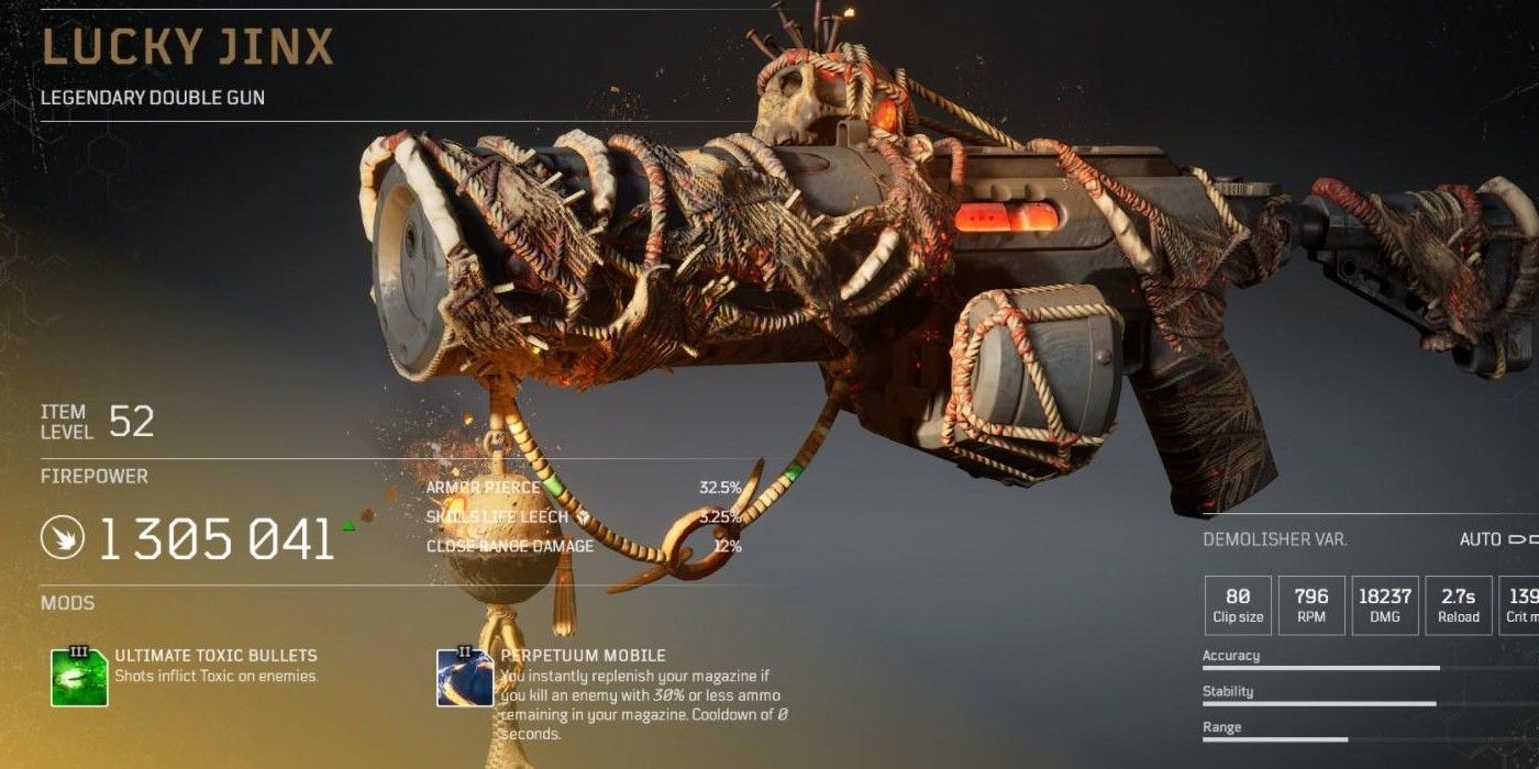outriders lucky jinx legendary gun