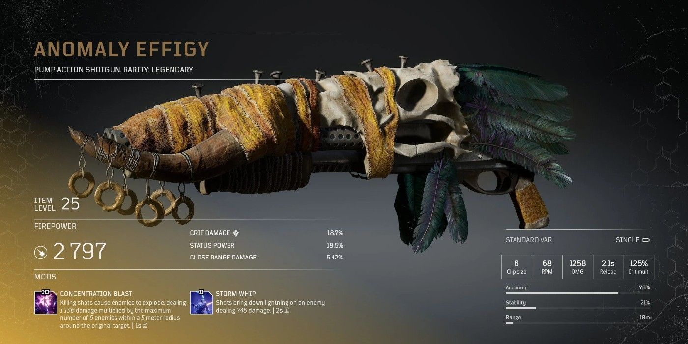 outriders anomaly effigy legendary