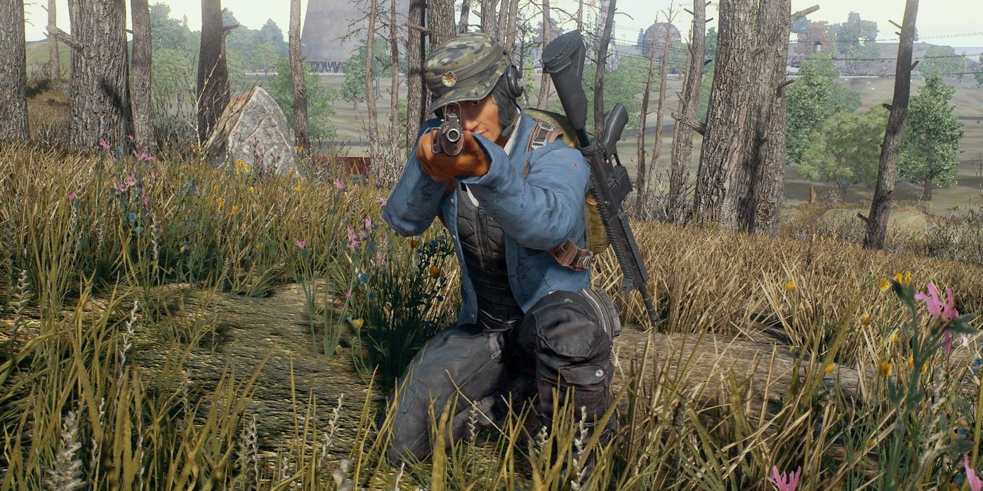 pubg crouching character