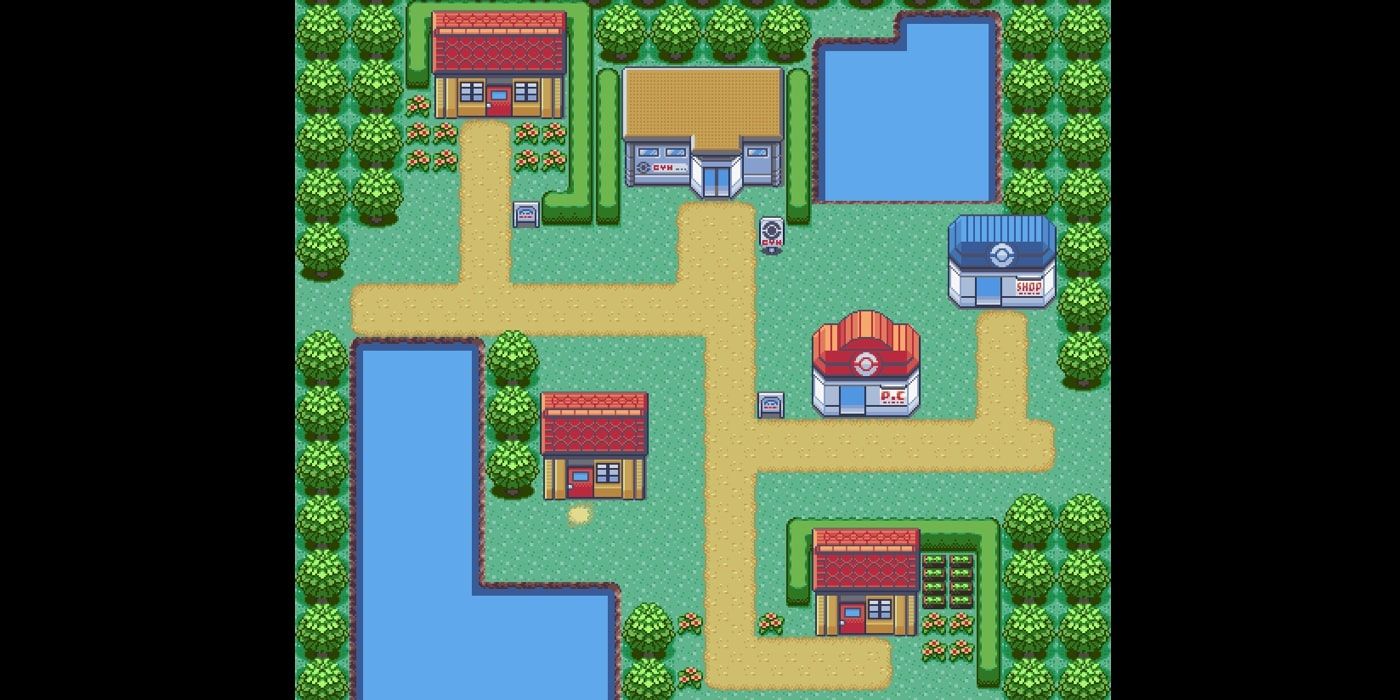 Petalburg City as it appears in Pokemon Emerald