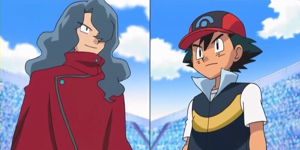 Pokemon Ash and Tobias Ready to Battle in Sinnoh League Semifinals