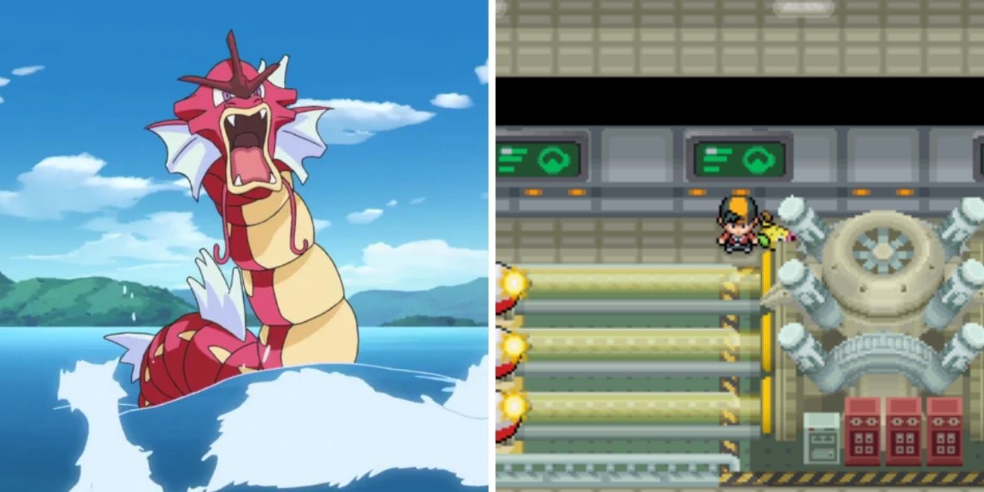 Pokemon Red Gyarados and Rocket HQ