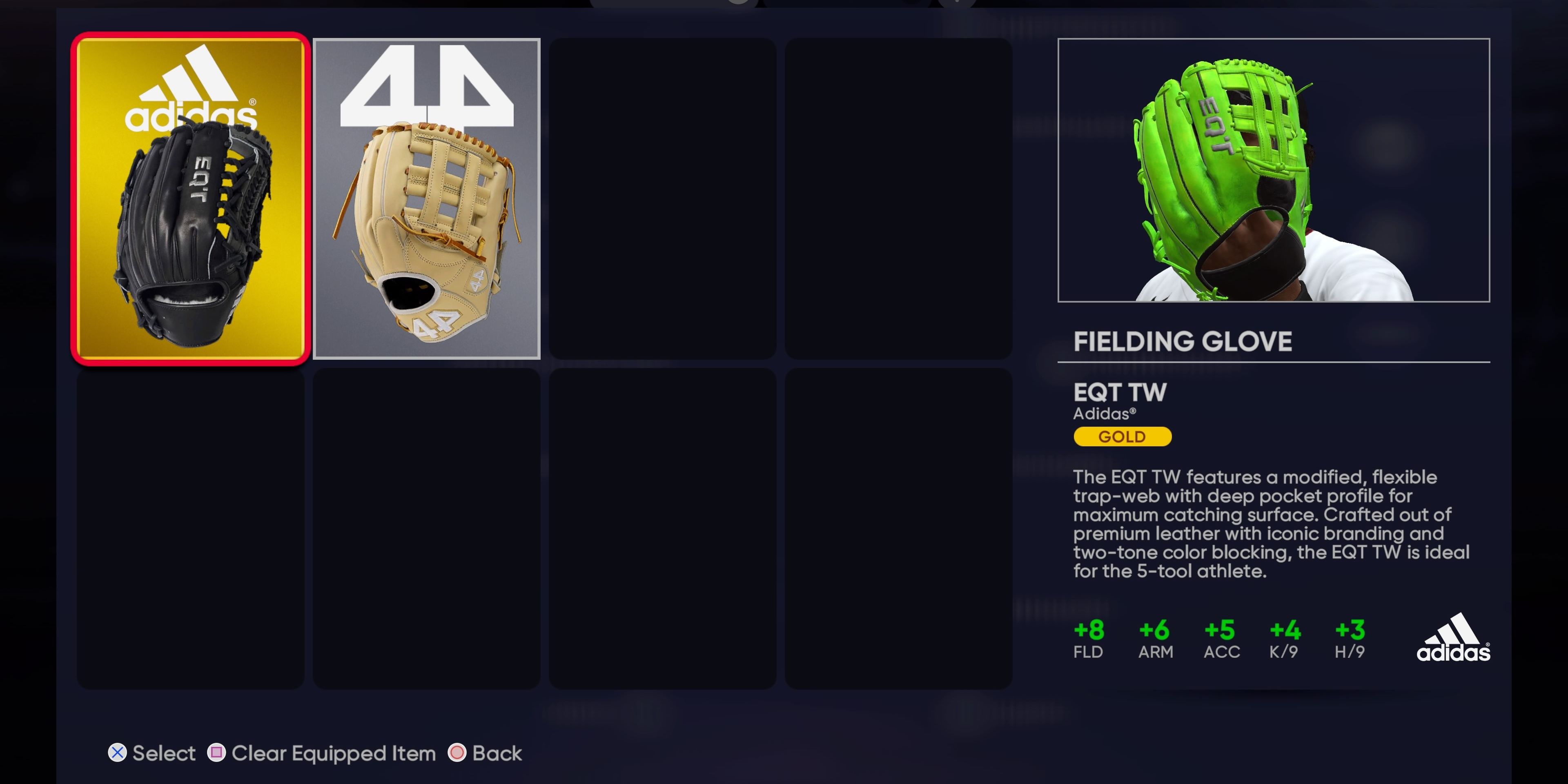 MLB The Show glove upgrade