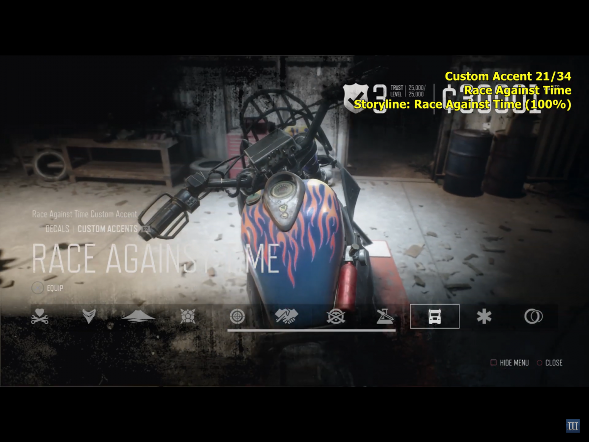 Race against time bike skin