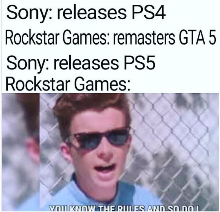 Rickrolled By Rockstar GTAV Meme