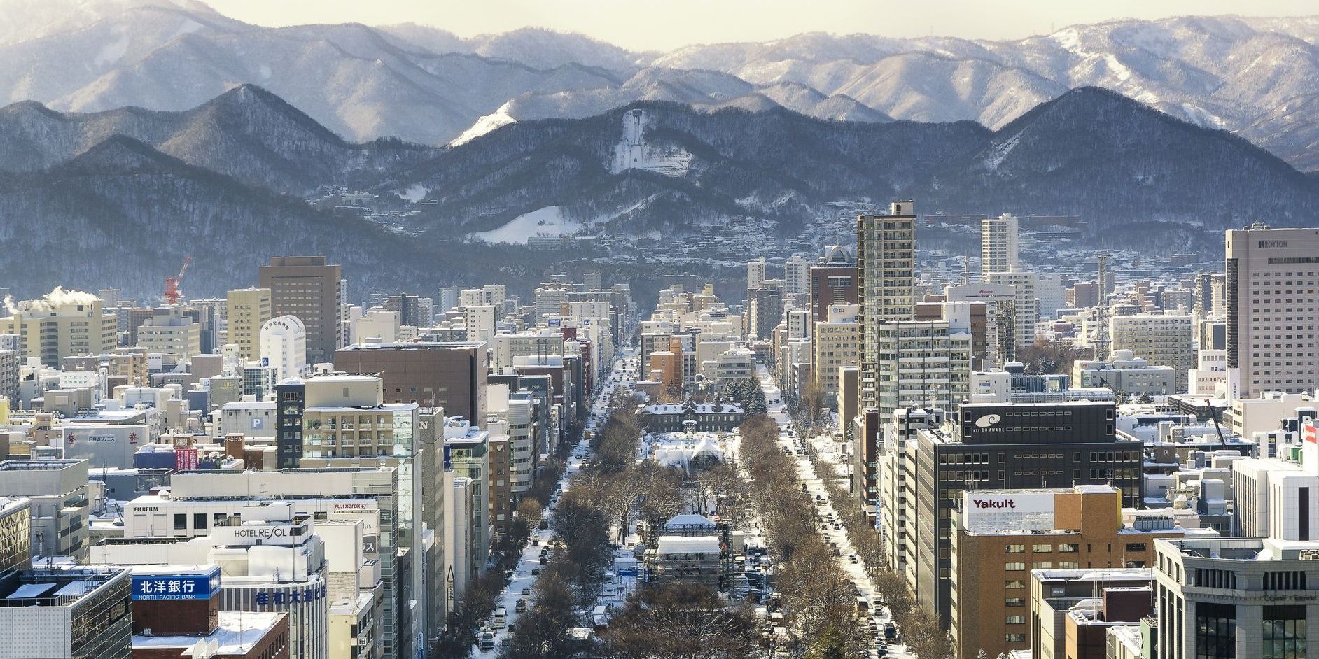 Cityscape of Sapporo, Japan, which Jubilife City in Pokemon may be based on