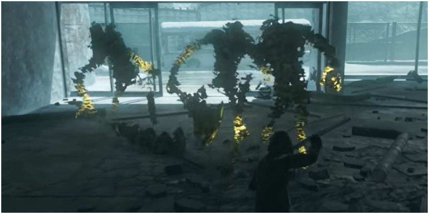 Nier Replicant - Shades walk into a place where Nier was hiding