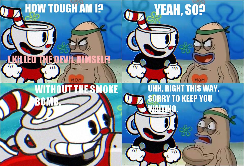 Smoke bomb cuphead meme copy