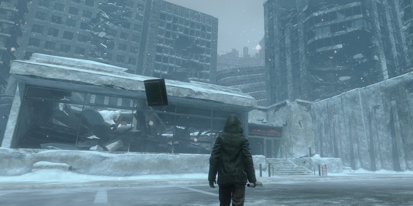 Nier Replicant V1.22: Looking Around At The &quot;Snow&quot; In The Prologue
