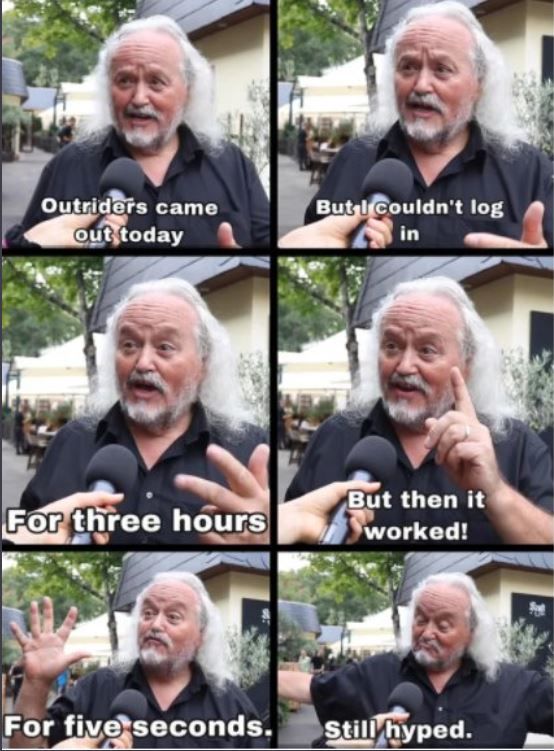 Still Hyped Outriders Meme