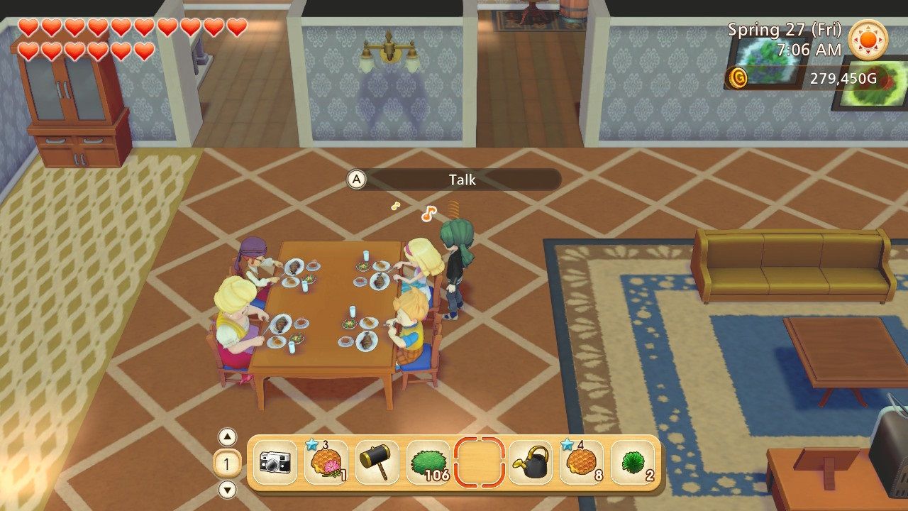Story of Seasons Pioneers of Olive Town Blaire in her house