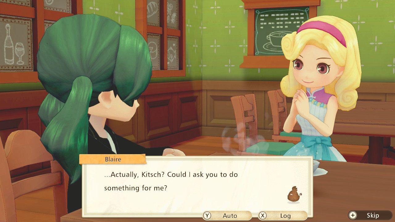 Story of Seasons Pioneers of Olive Town Heart Scene with Blaire