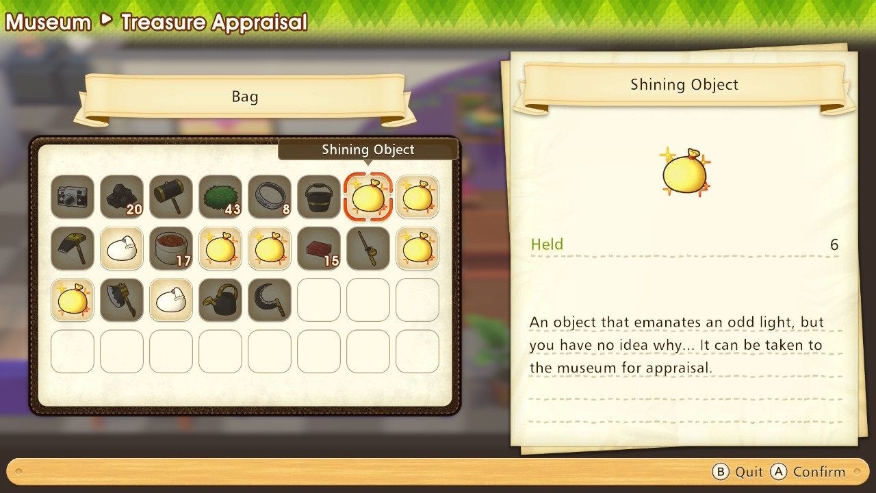 Story of Seasons Pioneers of Olive Town Shining object