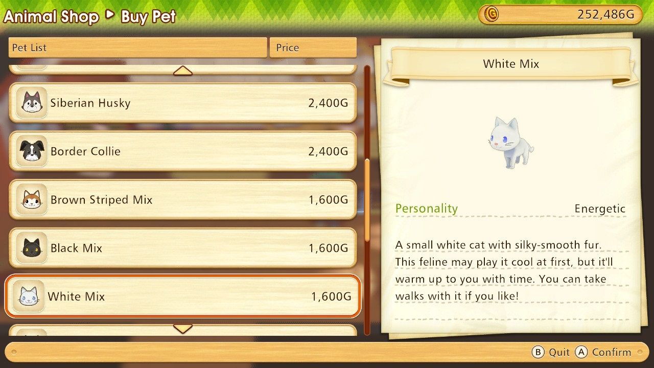 Story of Seasons Pioneers of Olive Town White Mix