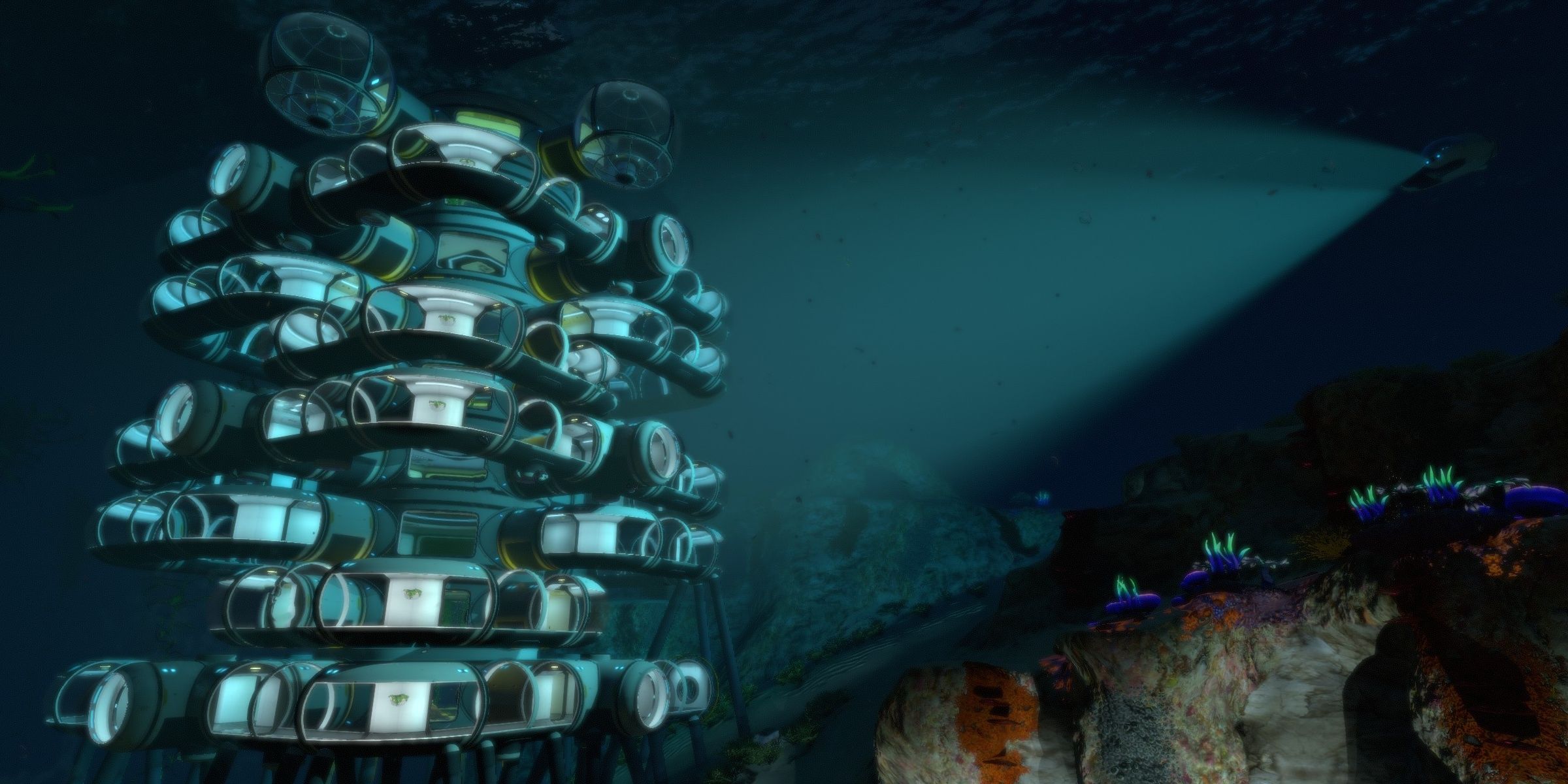 Subnautica crazy base built in creative mode