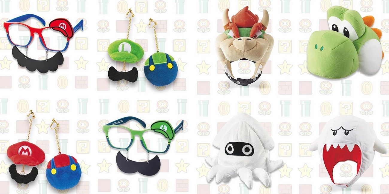 Super Nintendo World Merchandise Hat Glasses Accessories