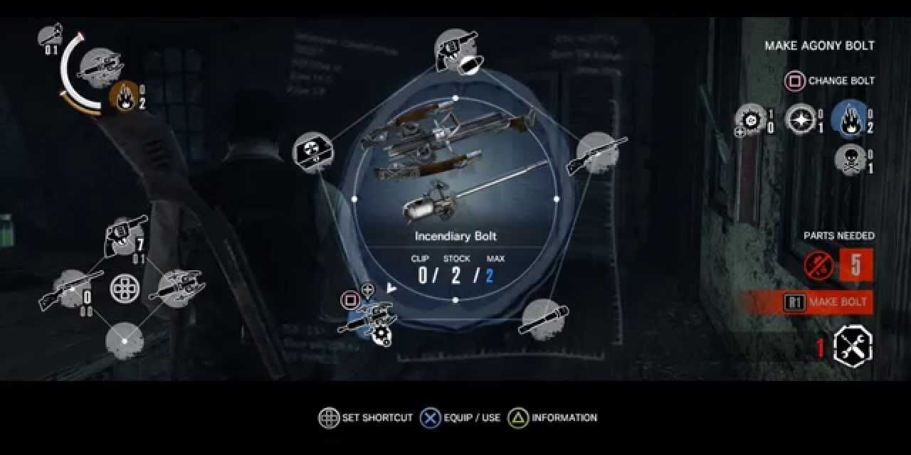 The crossbow page in the arsenal screen