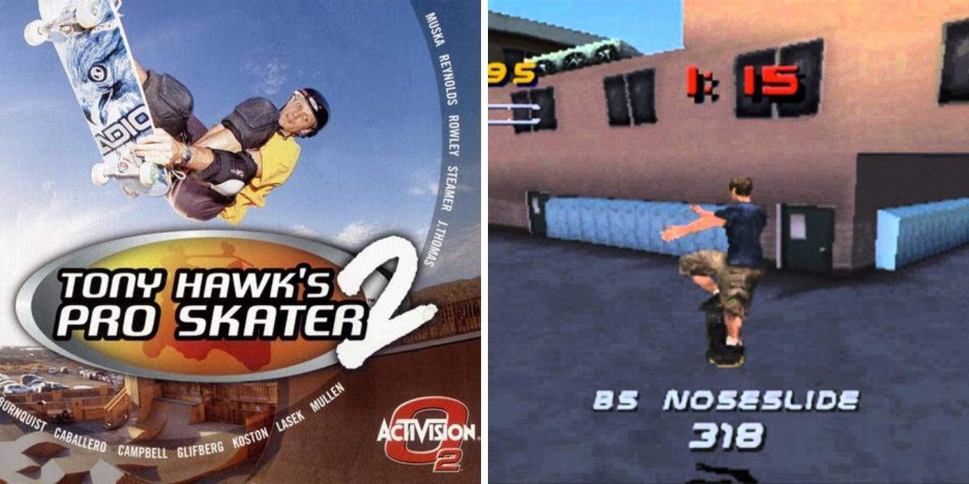 Tony Hawk Pro Skater 2 Cover Art and Game