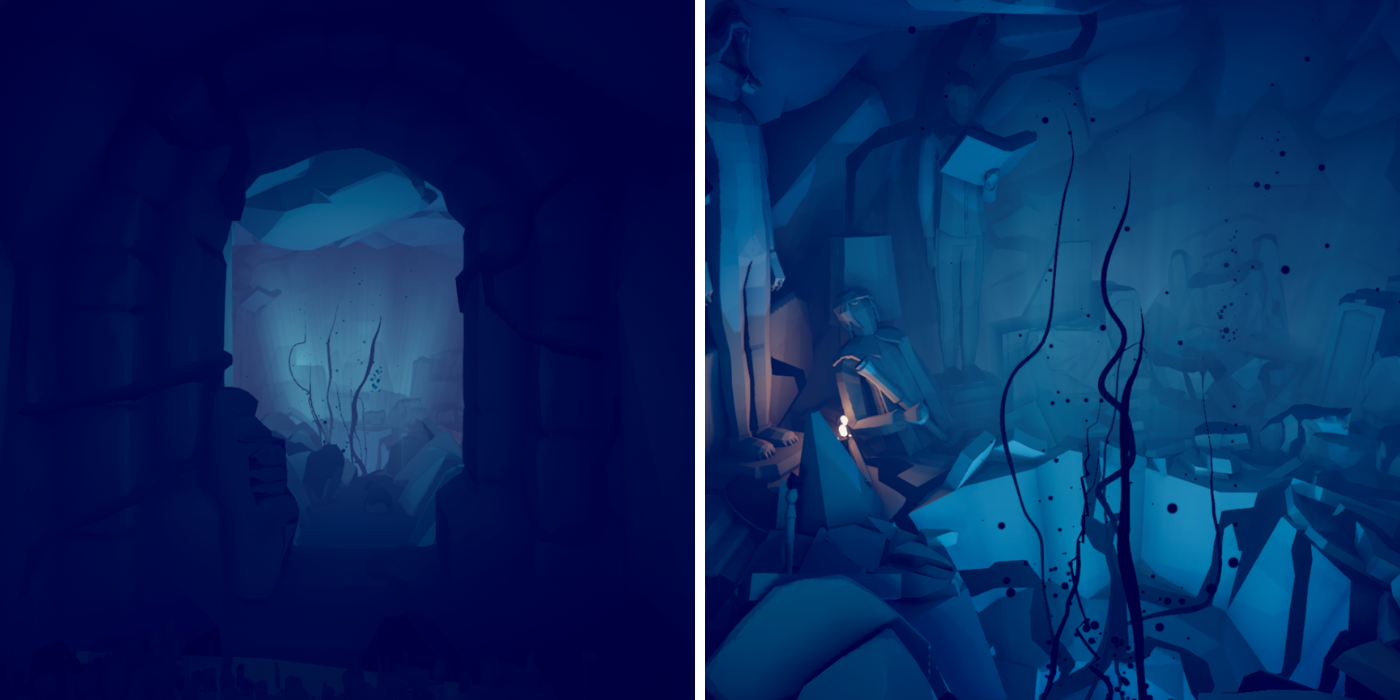 Totally Accurate Battle Simulator - The cave below the Spooky 1 map - The hole leading to the evil fantasy map