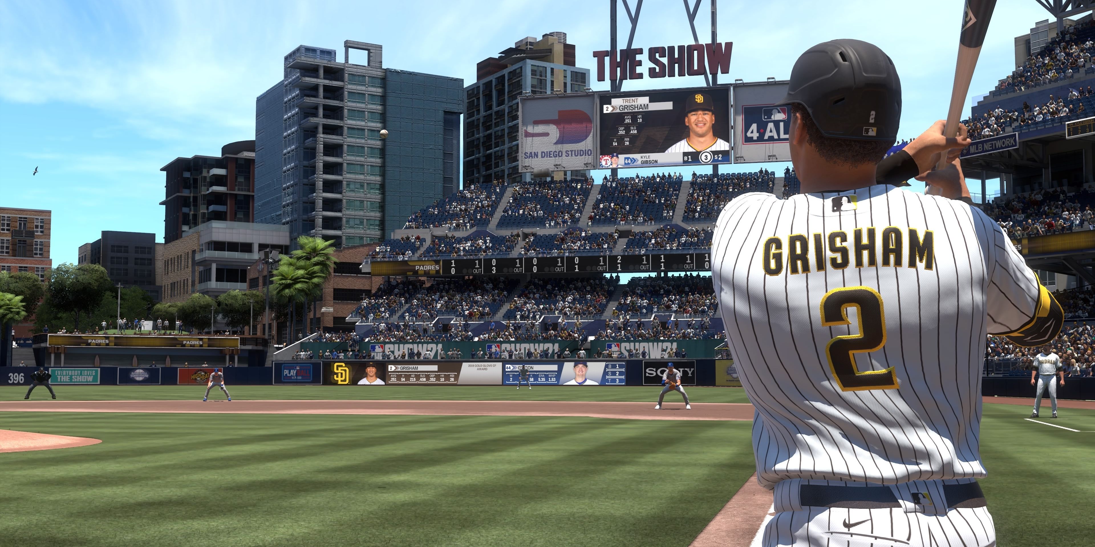 Trent Grisham swinging