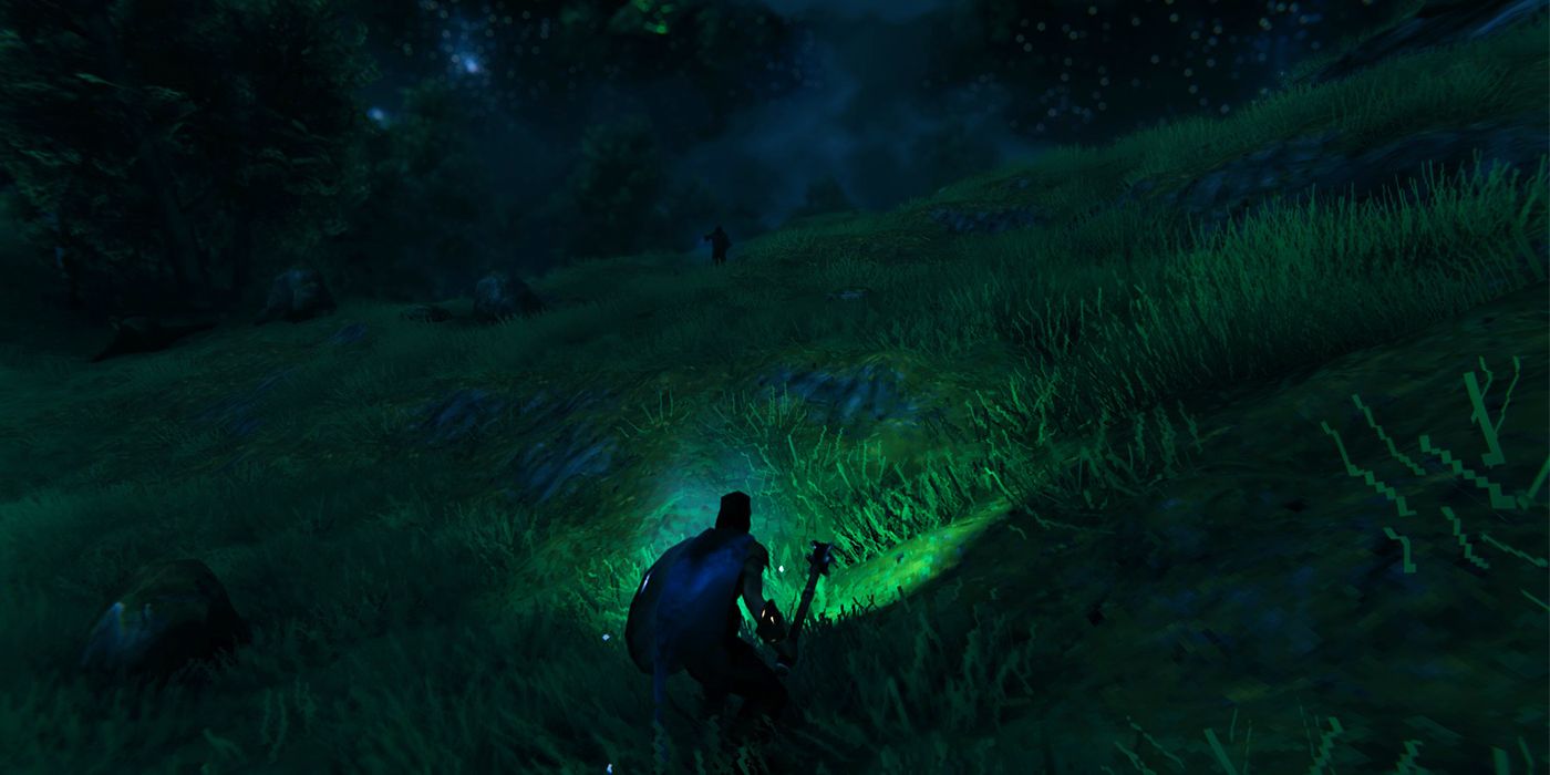 The Cloaked Figure In Valheim Seen In A Distance