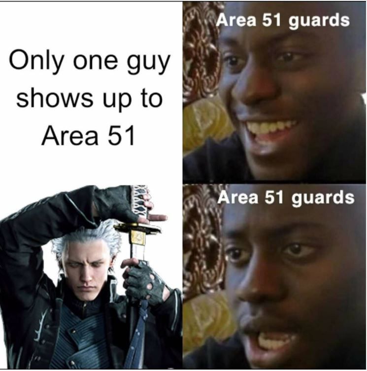 Vergil Vs Area 51 Devil May Cry Meme