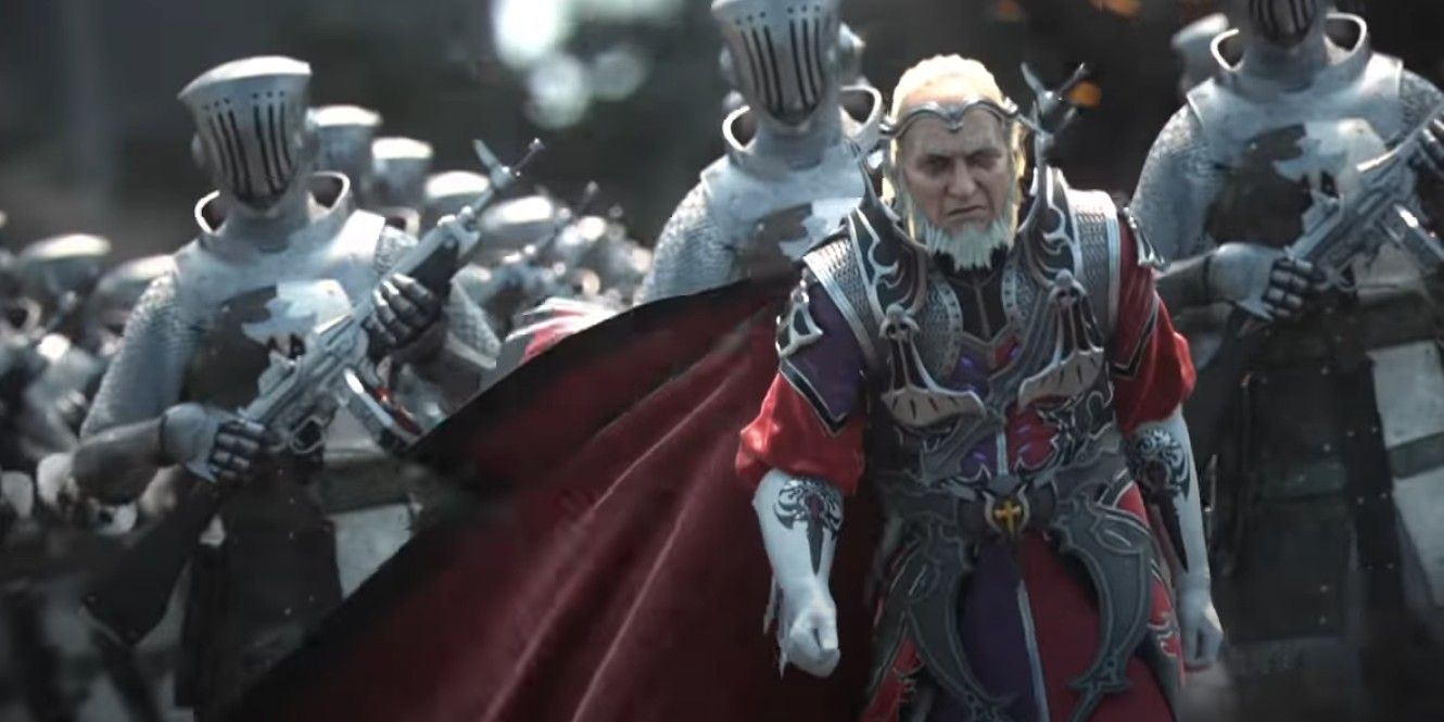 Verstael Besithia marches into battle from Final Fantasy 15