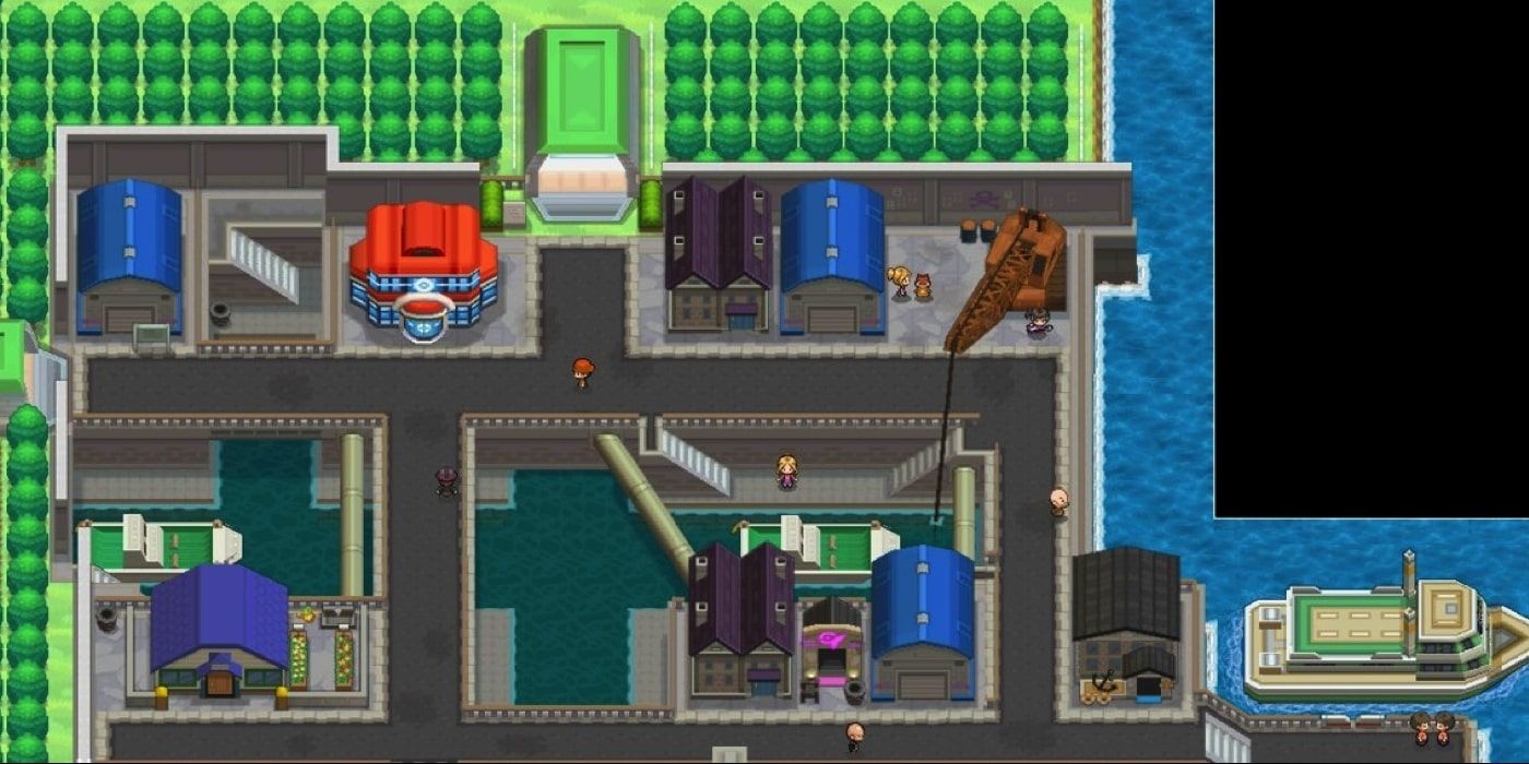 Virbank City as it appears in Pokemon Black 2 and White 2
