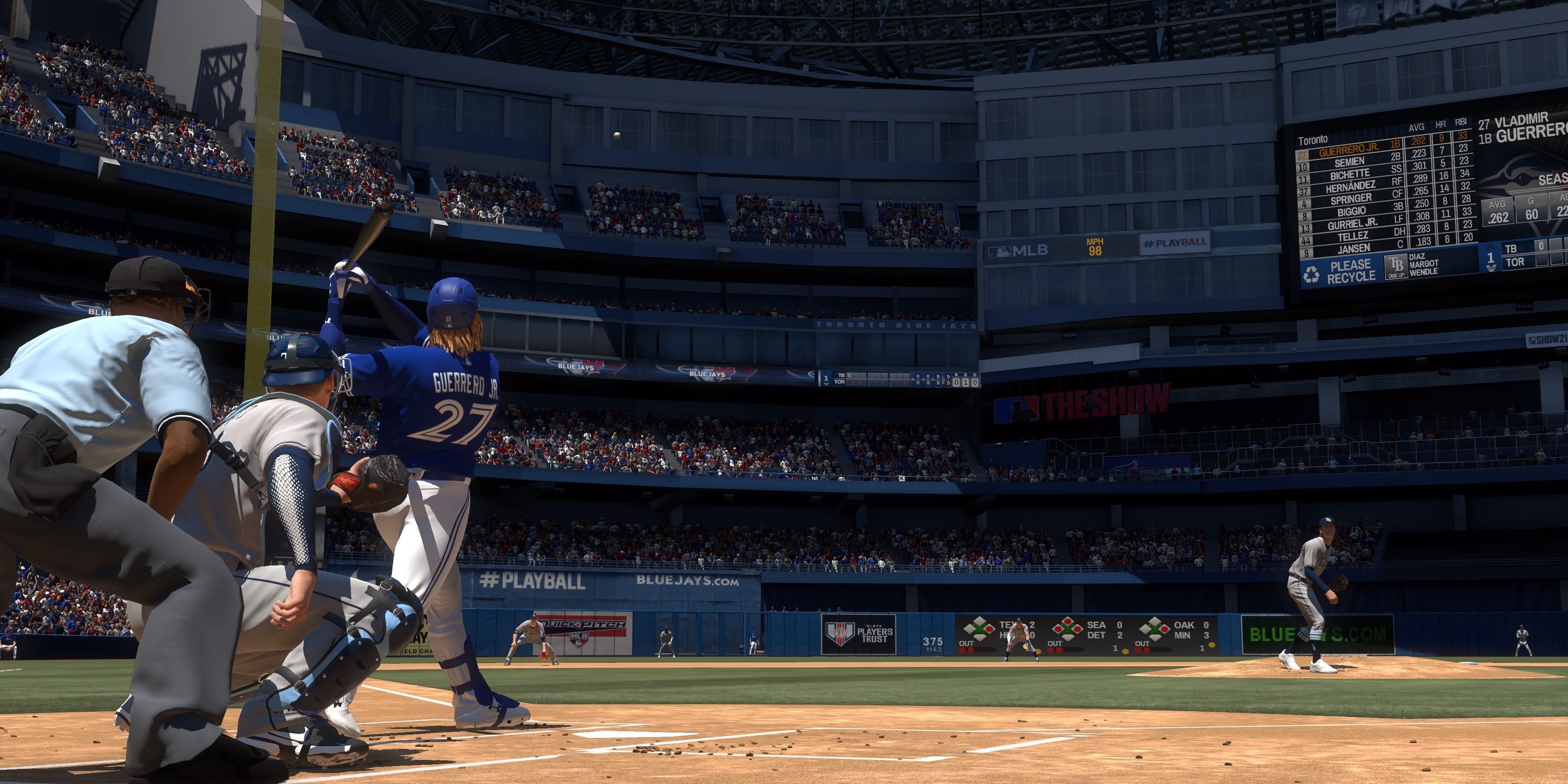 Vladimir Guerrero Jr hitting