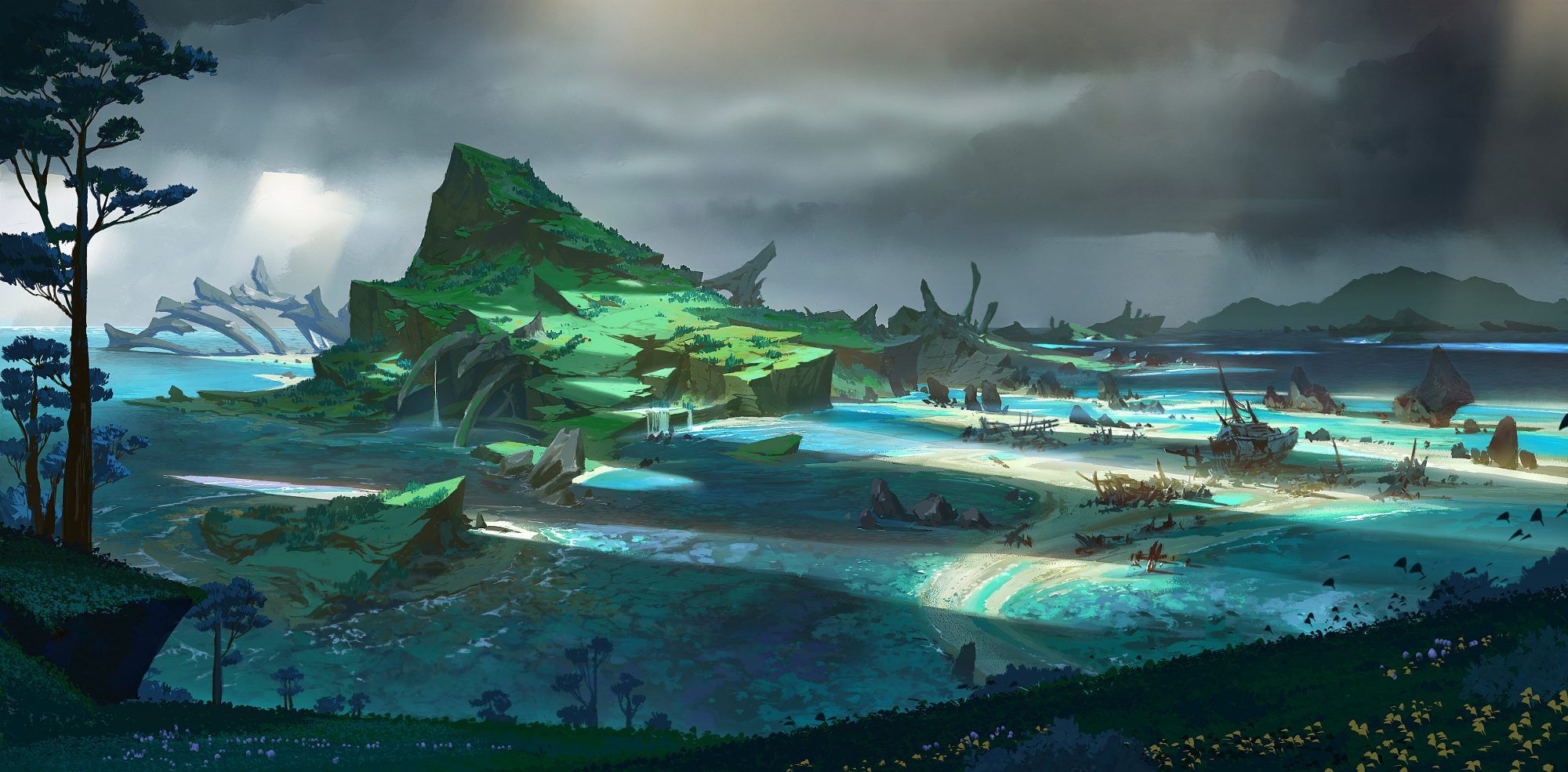 Concept art for Genshin Impact